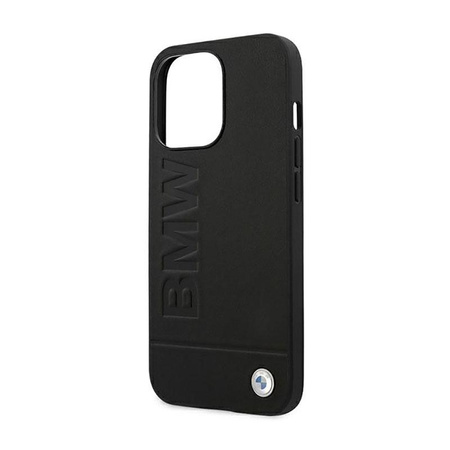 BMW Leather Hot Stamp – Etui iPhone 14 Pro (Czarny)