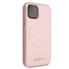 Guess Saffiano 4G Circle Logo - Etui iPhone 11 Pro Max (różowy)