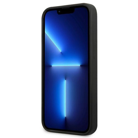 Guess Silicone Triangle Logo - Etui iPhone 13 (czarny)