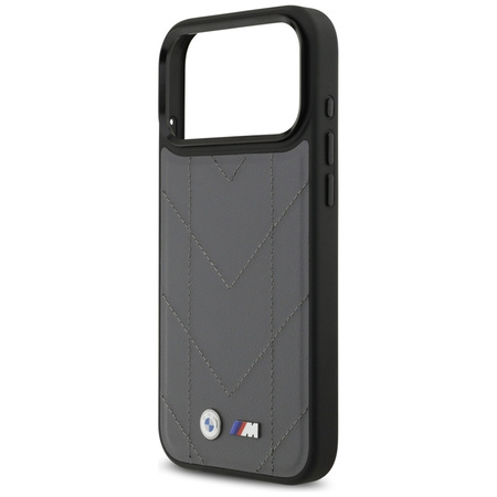 BMW M Quilted Logo MagSafe - Etui iPhone 17 Pro Max (antracyt)