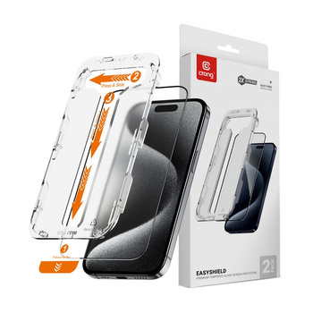 Crong EasyShield 2-Pack - Szkło hartowane iPhone 14 Pro (2 sztuki)