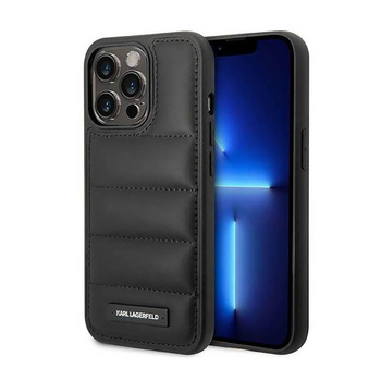Karl Lagerfeld Puffy Elongated Logo - Etui iPhone 14 Pro Max (czarny)