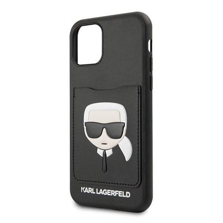 Karl Lagerfeld CardSlot - Etui iPhone 11 z kieszenią na karty (Black)