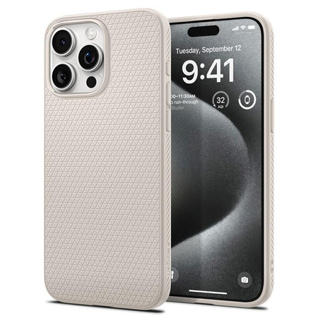 Spigen Liquid Air - Etui do iPhone 15 Pro (Natural Titanium)