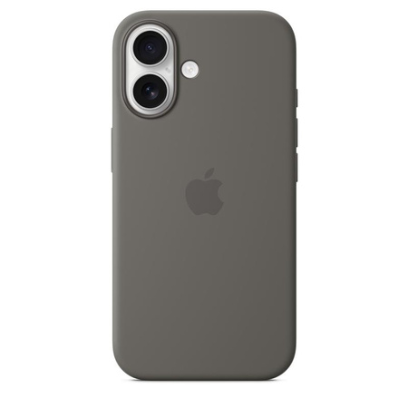 Apple Silicone Case - Silikonowe etui z MagSafe do iPhone 16 (górska szarość)
