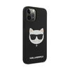 Karl Lagerfeld Choupette Head Silicone - Etui iPhone 12 Pro Max (czarny)