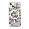Guess Flower MagSafe - Etui iPhone 14 (Przezroczysty)