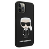 Karl Lagerfeld Fullbody Silicone Iconic - Etui iPhone 12 Pro Max (Black)