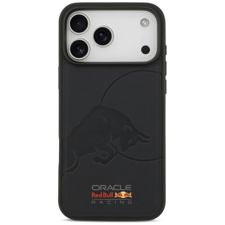 Red Bull Meshed Debossed Bull MagSafe - Etui iPhone 17 Pro Max (granatowy)