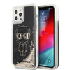Karl Lagerfeld Liquid Glitter Gatsby - Etui iPhone 12 / iPhone 12 Pro (czarny)