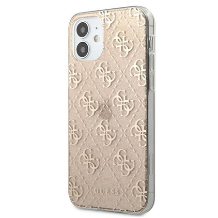 Guess 4G Glitter - Etui iPhone 12 Mini (Gold)