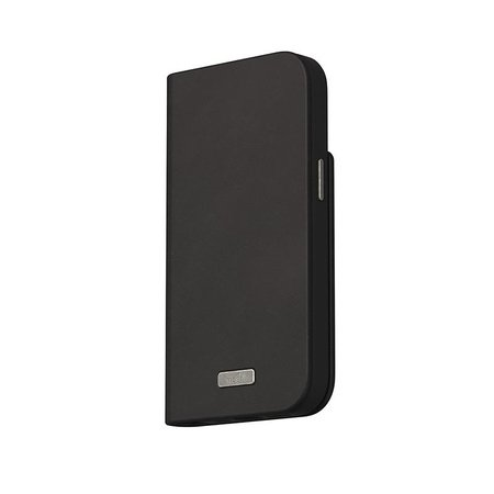 Moshi Overture MagSafe - Skórzane etui 3w1 z klapką iPhone 15 Plus (Midnight Black)