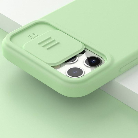 Nillkin CamShield Silky Magnetic - Etui Apple iPhone 12 / 12 Pro z osłoną aparatu (Orange Pink)