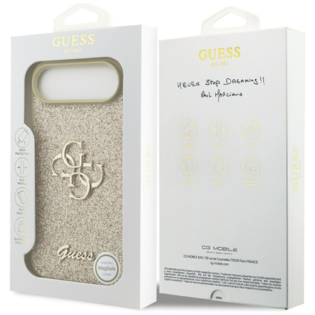 Guess Fixed Glitter Big 4G - Etui iPhone Air (złoty)