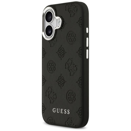 Guess Peony Hot Stamp Script MagSafe - Etui iPhone 17 (czarny)