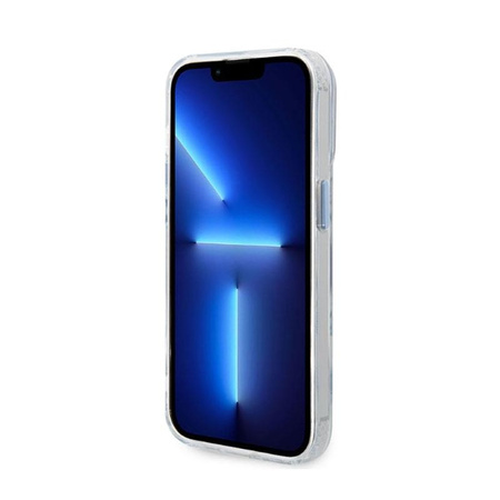 Guess Metal Outline Magsafe - Etui iPhone 14 Pro (przezroczysty / niebieski)