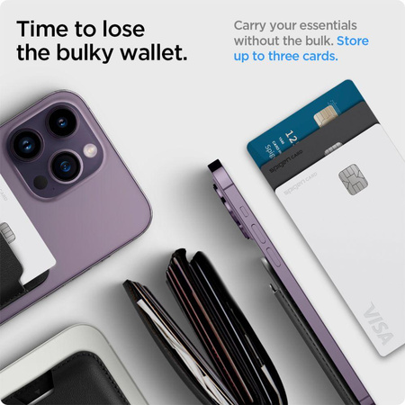 Spigen Valentinus Pro MagSafe - Portfel magnetyczny (Black)