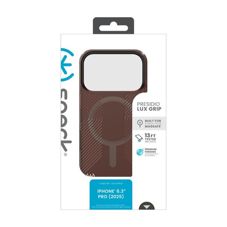 Speck Presidio Lux Grip MagSafe - Etui iPhone 17 Pro (Luxury Shade Matte / Orange)