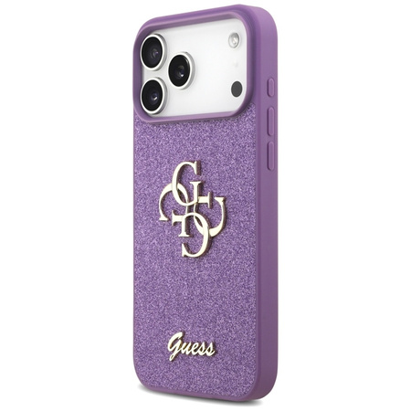 Guess Fixed Glitter Big 4G - Etui iPhone 17 Pro Max (liliowy)