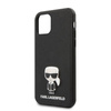 Karl Lagerfeld Saffiano with Pin Ikonik - Etui iPhone 12 mini (czarny)