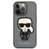 Karl Lagerfeld Saffiano Ikonik Patch - Etui iPhone 13 Pro (srebrny)