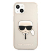 Karl Lagerfeld Karl’s Head Glitter - Etui iPhone 13 (złoty)