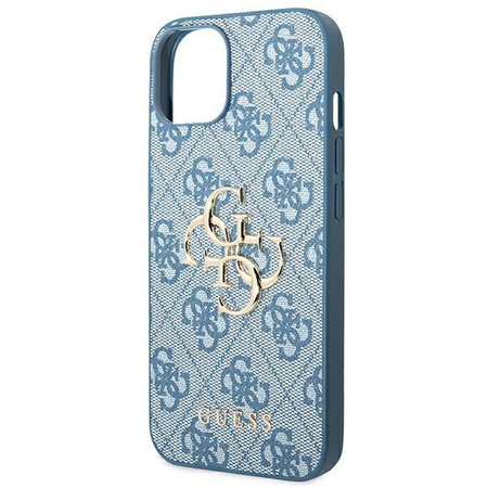 Guess 4G Big Metal Logo - Etui iPhone 14 (niebieski)