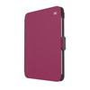 Speck Balance Folio - Etui iPad mini 6 (2021) z powłoką MICROBAN (Very Berry Red Slate Grey)