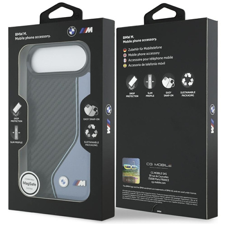 BMW M Carbon Logo MagSafe - Etui iPhone Air (niebieski)
