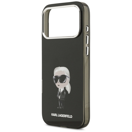 Karl Lagerfeld IML Aquarelle Karl & Logo MagSafe - Etui iPhone 17 Pro Max (czarny)