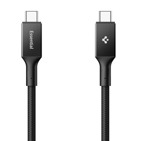 Spigen EB10010CC Essential - Kabel USB-C do USB-C PD 100W 1m (Czarny)