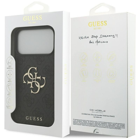 Guess 4G Big Logo - Etui iPhone 17 Pro Max (czarny)