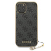 Guess 4G Charms Collection - Etui iPhone 12 / iPhone 12 Pro (szary)