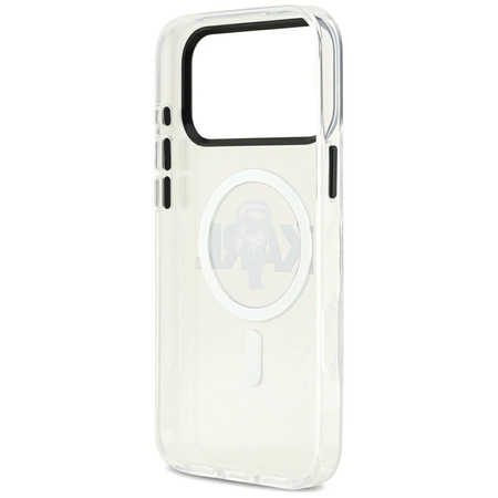 Karl Lagerfeld IML Karl Sketch Logo MagSafe - Etui iPhone 17 Pro Max (przezroczysty)