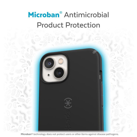 Speck CandyShell Pro - Etui iPhone 14 Plus z powłoką MICROBAN (Black / Slate Grey)