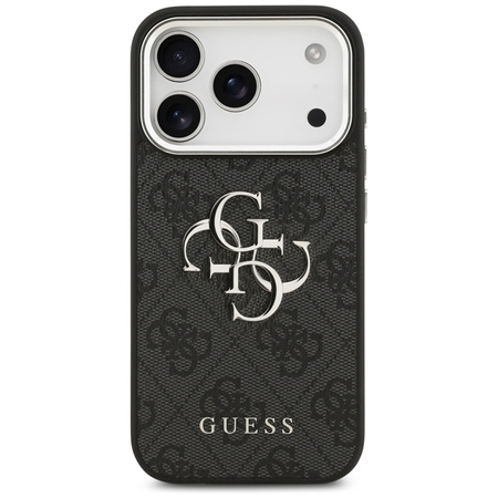 Guess 4G Big 4G Classic Logo - Etui iPhone 17 Pro (czarny / srebrny)