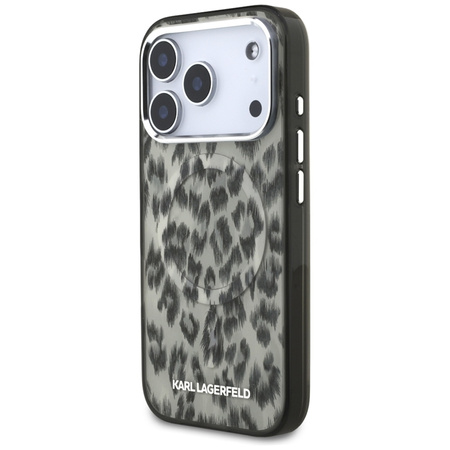 Karl Lagerfeld IML Leopard Pattern MagSafe - Etui iPhone 17 Pro (brązowy)