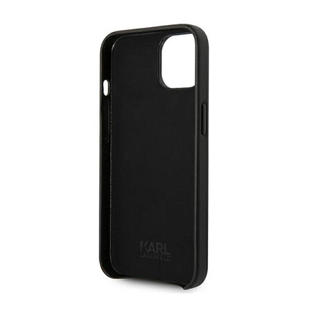 Karl Lagerfeld Leather Perforated Logo Case - Etui iPhone 14 (czarny)