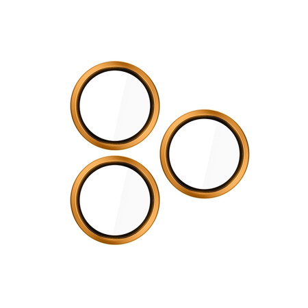3mk HARDY Lens Protection Pro - Szkło na obiektyw aparatu iPhone 17 Pro / iPhone 17 Pro Max (Orange)