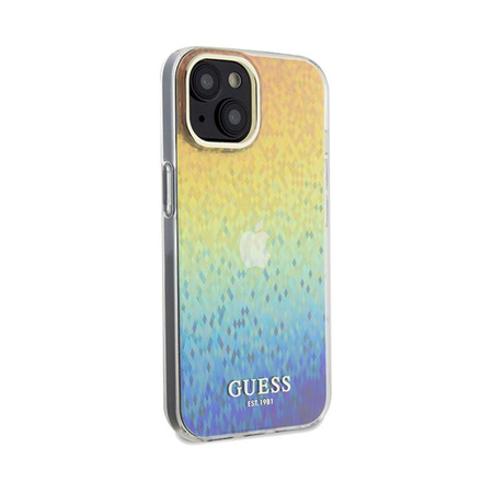 Guess IML Faceted Mirror Disco Iridescent - Etui iPhone 14 (Iridescent)