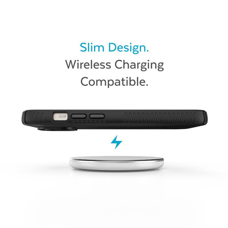 Speck Presidio2 Grip - Antypoślizgowe etui iPhone 15 Plus / 14 Plus (Black / Black / White)