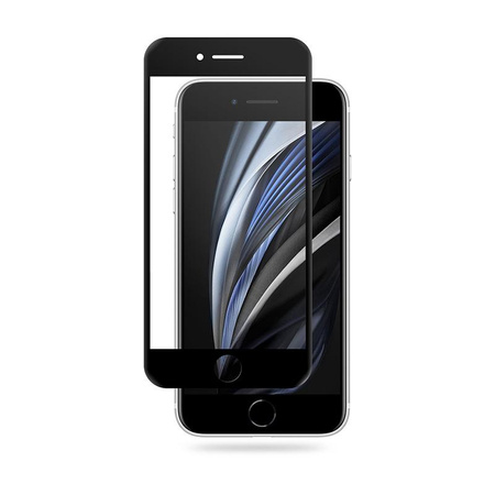 Crong 3D Armour Glass – Szkło hartowane 9H na cały ekran iPhone SE (2022/2020) / 8 / 7 + ramka instalacyjna