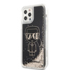 Karl Lagerfeld Liquid Glitter Gatsby - Etui iPhone 12 / iPhone 12 Pro (czarny)
