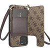 Guess 4G Crossbody - Etui z kieszeniami na karty i odpinaną smyczką iPhone 11 Pro (Brown)