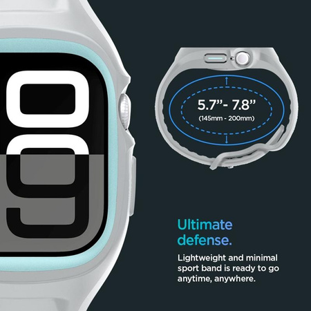 Spigen Liquid Air Pro - Pasek z obudową do Apple Watch 10 46 mm (Grey)