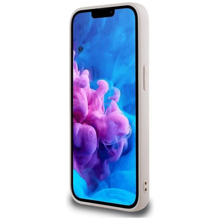 Guess Grained Ring MagSafe - Etui do iPhone 16e (różowy)