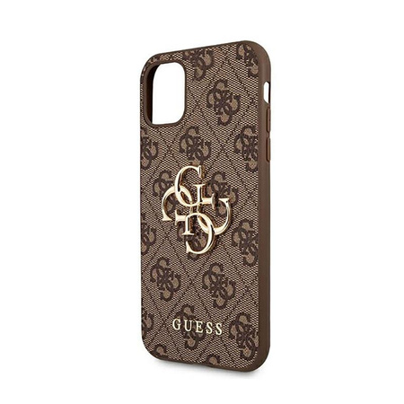 Guess 4G Big Metal Logo - Etui iPhone 11 Pro Max (brązowy)