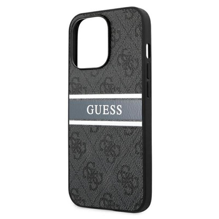 Guess 4G Printed Stripe - Etui iPhone 13 Pro (szary)