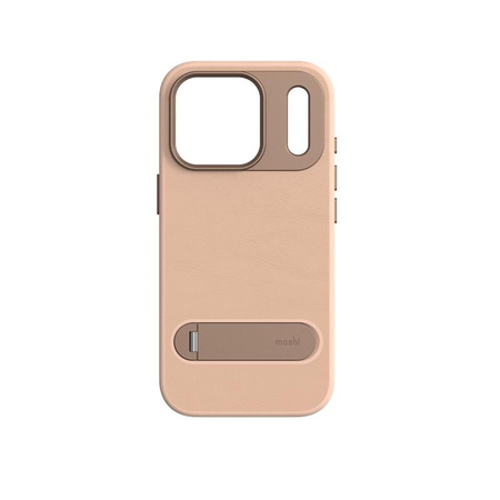 Moshi Kameleon MagSafe - Etui iPhone 17 Pro z funkcją podstawki (Milktea Brown)
