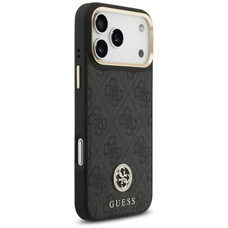 Guess 4G Strass Logo MagSafe - Etui iPhone 17 Pro Max (czarny)